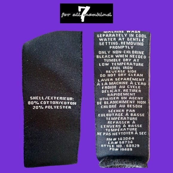 7 FOR ALL MANKIND NEW Skater Ruffled Drop Shoulders Crop Sweatshirt XS - Picture 10 of 11